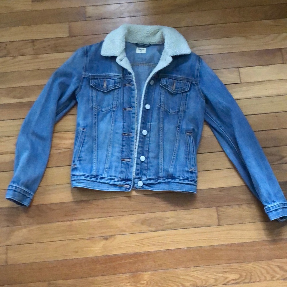 Never worn denim jacket.